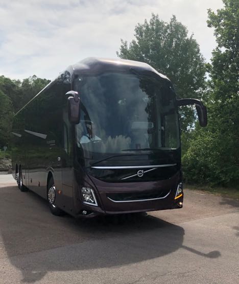  Volvo Bussars nye turistbus i topklassen fik en bredygtig pris i Hannover